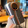 Color-block Dual-Line Built-in Wireless Charging Magnetic Ring Case For Honor Magic 8 Pro 8 7 RSR 7 Lite 6 pro X9D X9c Cover