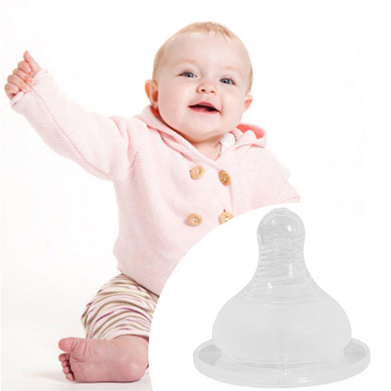 Baby Wide Neck Silicone Baby Infant Soft Teats Bottles Flow Cross Hole Nipples