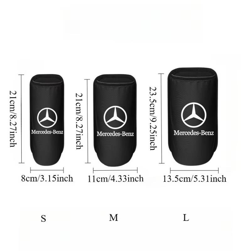 FA03Car Seat Organizer Bag Rear Seat Cup Umbrella Holder Auto Storage Pouch for Mercedes Benz W212 W204 W205 Interior Moulding MSND