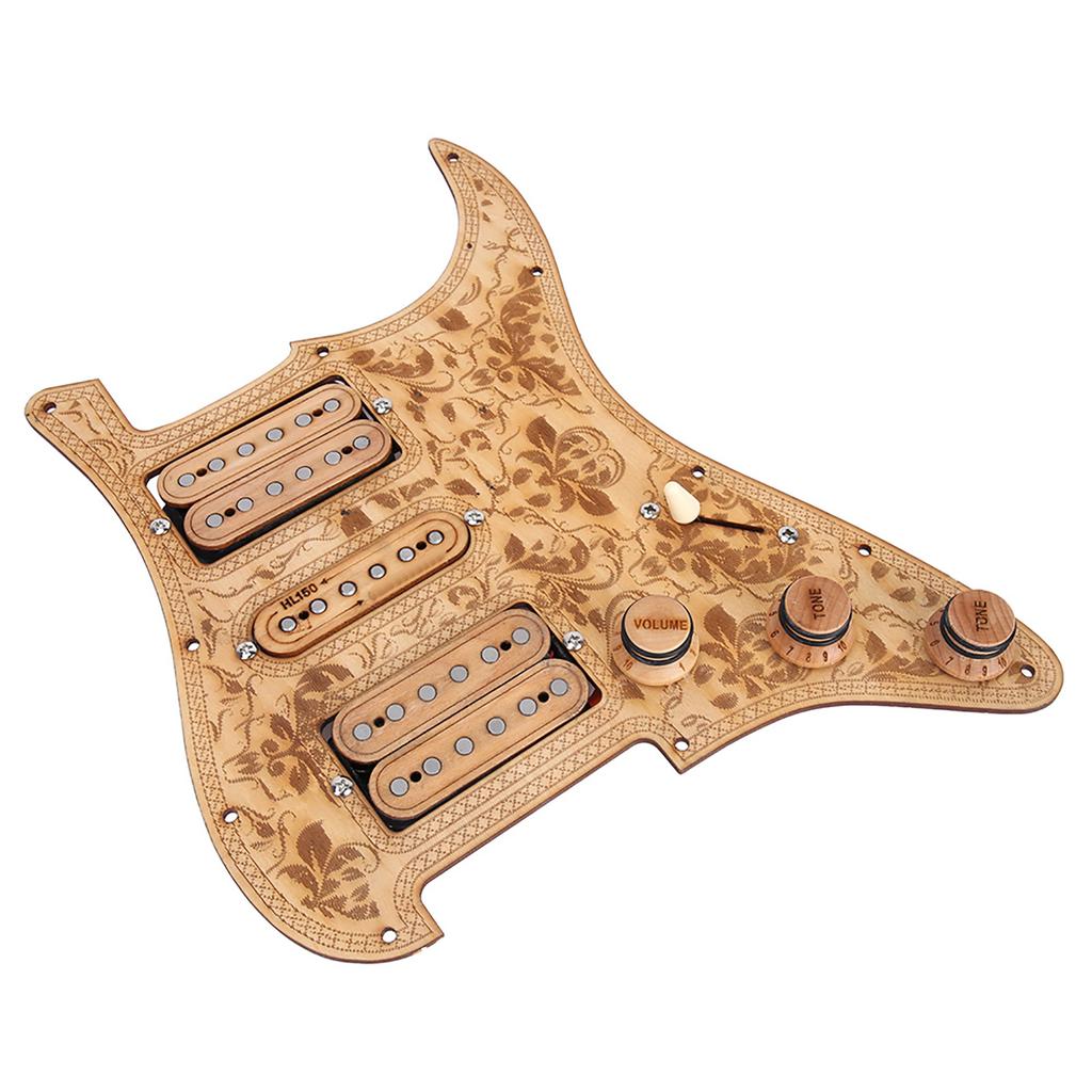 HSH17 Electric Guitar Loaded Pickguard Anti scratch Plate Maple Humbuckers Pickup Accessory