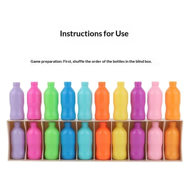 

1Set Memory Matching Game Color Guess the Bottle Educational Board Game Brain Training Educational Toy for Kids Family Fun