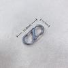 Stainless Steel S-Buckle Double-Head Hook: Outdoor Quick Release 8-Shaped Keychain
