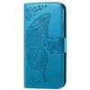 For Honor X8a 4G PU Leather Phone Case Stand Wallet Butterfly Imprinted Flip Cover