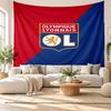 Lyon FC Wall Tapestry, Soft Fabric Wall Hanging, Decorative Backdrop For Bedroom Home Wall Art