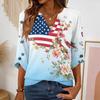 Womens Spring Tops V Neck Butterfly Print Summer Shirts for Women Casual Loose Fit Womens Summer Shirts 2026 Style