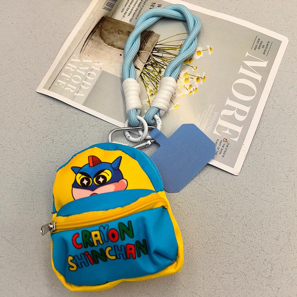 Crayon Shin-chan Dopamine Orange Phone Mini Bag with Lanyard