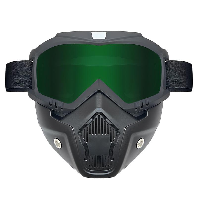Retro Harley Windproof Motorcycle Goggles: Off-Road Riding One-Piece Mask Glasses