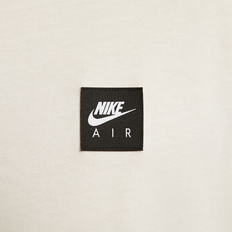 Nike Air T Shirts Men's Ecru Crew Neck Moderate HQ9249-133