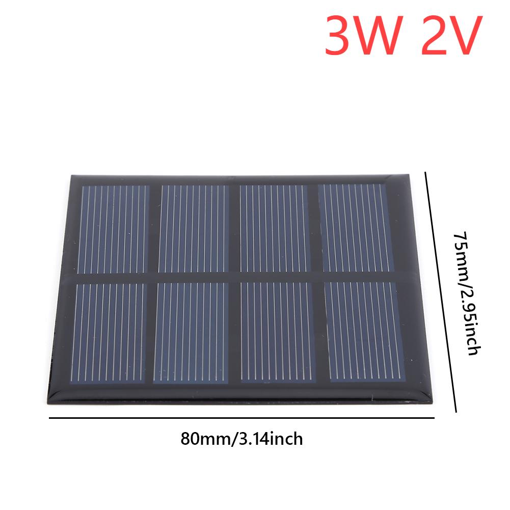 Solar Panel 3/5W 5/12V Micro Solar Board Portable Fast Charger Polysilicon DIY Solar Cells System Mini Outdoor Battery Charger