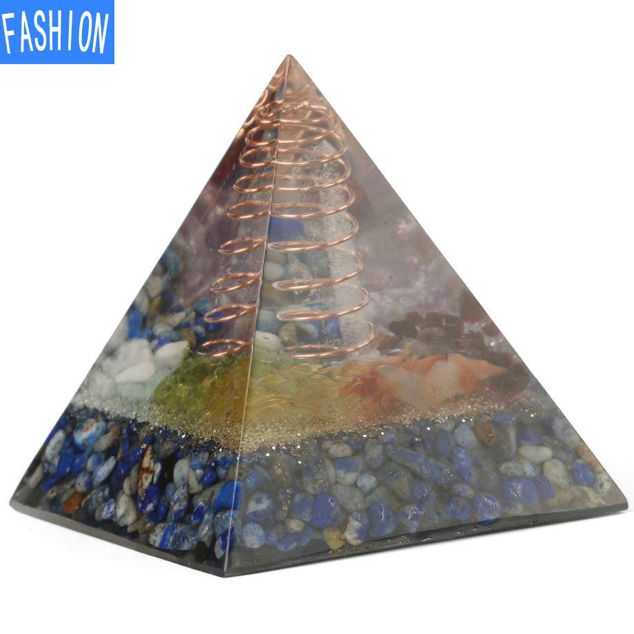 Leimharz Kristall Kies Stein Spirale Pyramide Pendel Europäisches und amerikanisches Ornament Eugen Turm Ornament