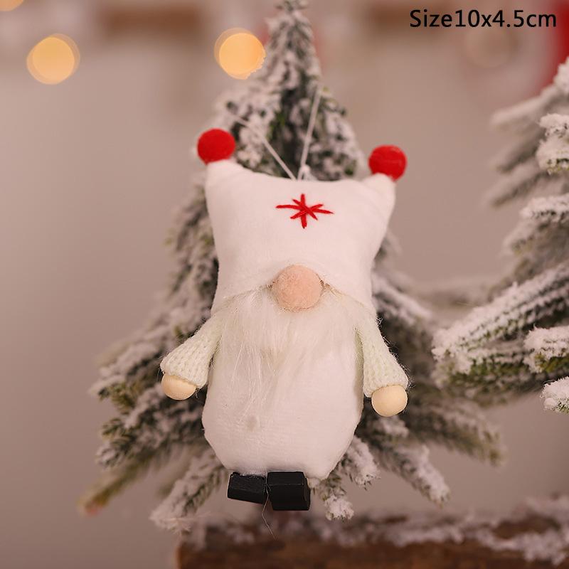 New Year 2025 Christmas Elf Doll Ornaments Xmas Tree Hanging Pendant Navidad 2025 Santa Kids Gift Christmas Home Decoration