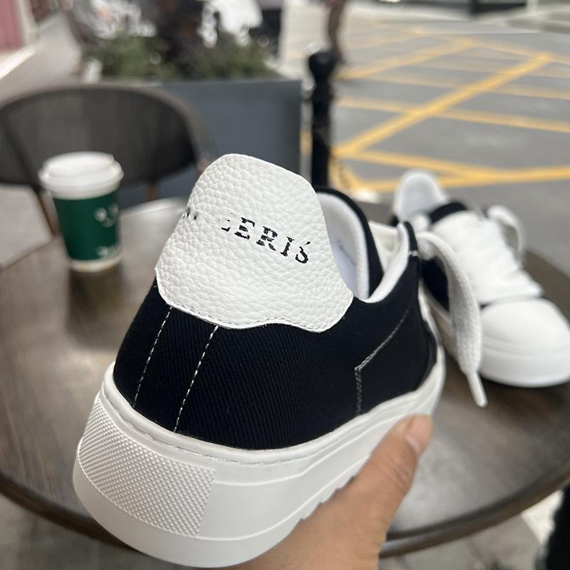 Scarpe Casual da Skateboard da Uomo Europee Versatili con Suola Spessa e Lacci