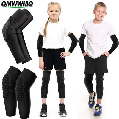 1Pc Kids/Youth 5-15 Year Sports Honeycomb Compression Knee Pad/Elbow Pad Guards Protective Gear for Basketball Baseball,Football