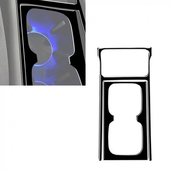 2Pcs Glossy Piano Black Water Cupholder Cover Trim For Honda Civic 2006-11