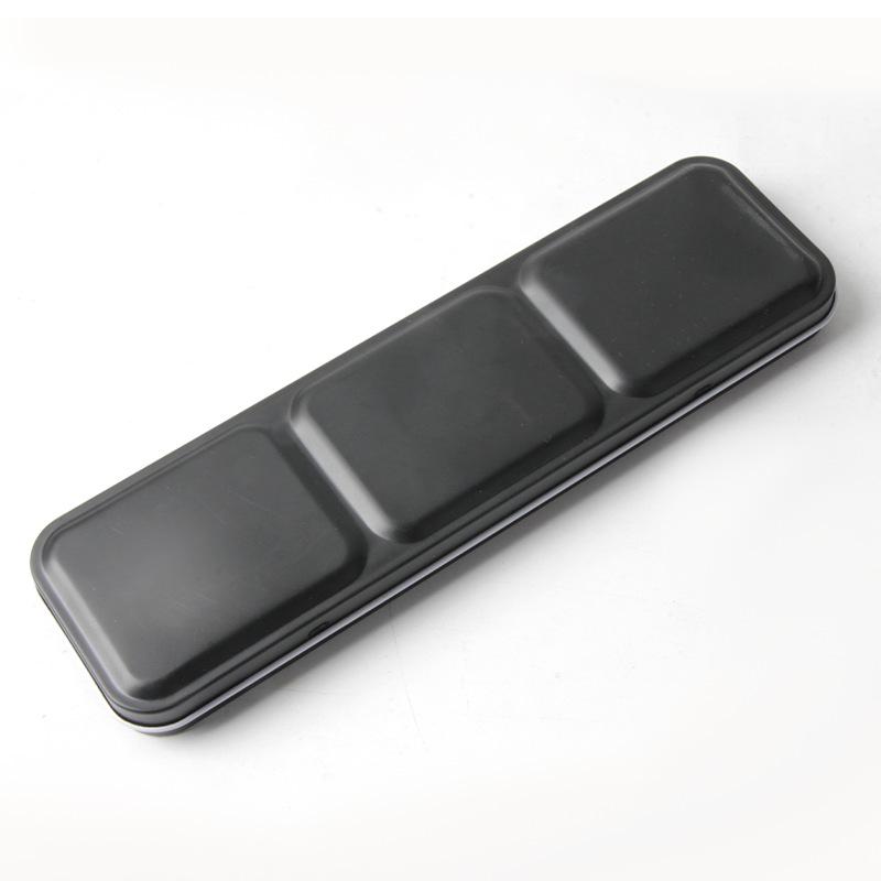 12-Color Solid Watercolor Paint Set with Black Iron Box and Water Brush