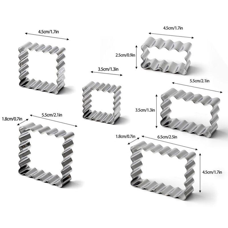 PaBei Stainless Steel Fondant Cookie Cutters Set