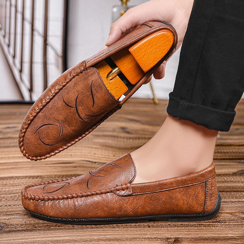 Fashion Hot Sale Loafers Mens Slip on Business Shoes Men Men's Shoes Male Comfortable Driving Shoe Leather Men All-match Casual Shoes