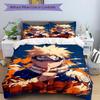3pcs Naruto Themed Printed Bedding Set, Soft and Comfortable Quilt Cover for Bedroom, Guest Room (1 Duvet Cover + 2 Pillowcases, Pillow Core