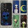 Funny Aliens Phone Case For Samsung S25,S24,S21,S22,S23,S30,Ultra,S20,Plus,Fe,Lite,Note,10,9,5G Black Cover
