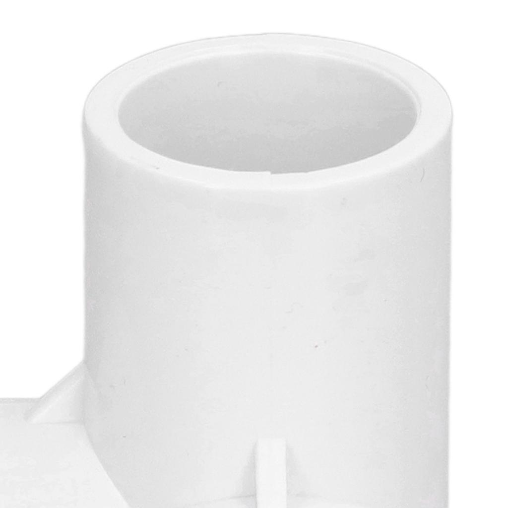 10 PZ Raccordi per Tubi a 3 Vie PVC Plastica Gomito a T Angolo Retto Connettore Angolare Diametro Interno 20mm Bianco