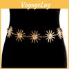 Metal Womans Fashion Vintage Allmatch Belt Punk Waist Chain Sun Waistband Dress Ktb