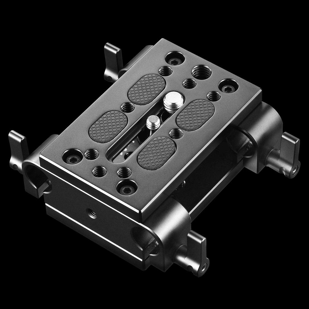 SmallRig Base Plate with 15mm Rod Clamp, Tripod Base Plate, 15mm Rod Clamp Tripod Plate - 1798