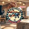 D Flat pc Vintage Aviation Pinup Girl Wall Art  Retro s Retro Flying Decor with GasolinePowered Airplane HomeKitchen
