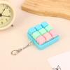 9 Taster Firkantede Tastaturtaster Nøkkelring Fidget Leke Fest Stresslindring DIY Tastaturtaster Leke Tastaturhetter Fingerknapp Fidget