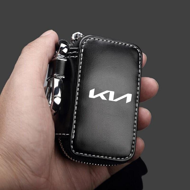 Car Premium Smart Keychain Case Holder Scratch-resistant Key Cover Dust-proof For Kia KN Rio 3 4 K2 K3 X-Line Car Accessories