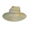 Japanese Retro Spring And Summer Fashion Woven Sisal Flower Jazz Top Hat Men'S And Women'S Vacation Beach Sunscreen Sunshade Straw Hat