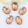 50Pcs/Pack Sew On Glitter Sewing Rhinestones With Silver Claw Diamond Beads Ornament  For Needlework