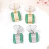 Creative Geometric Square Dangle Earrings Color-block Charm Vintage Stud Earrings Jewelry Accessories Resin