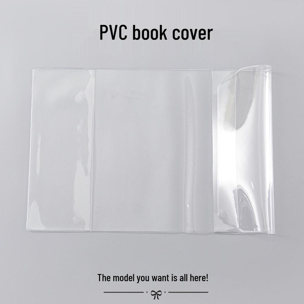 Transparent PVC Waterproof Planner and Notebook Cover for A6/A5 - Durable Student Book Protector