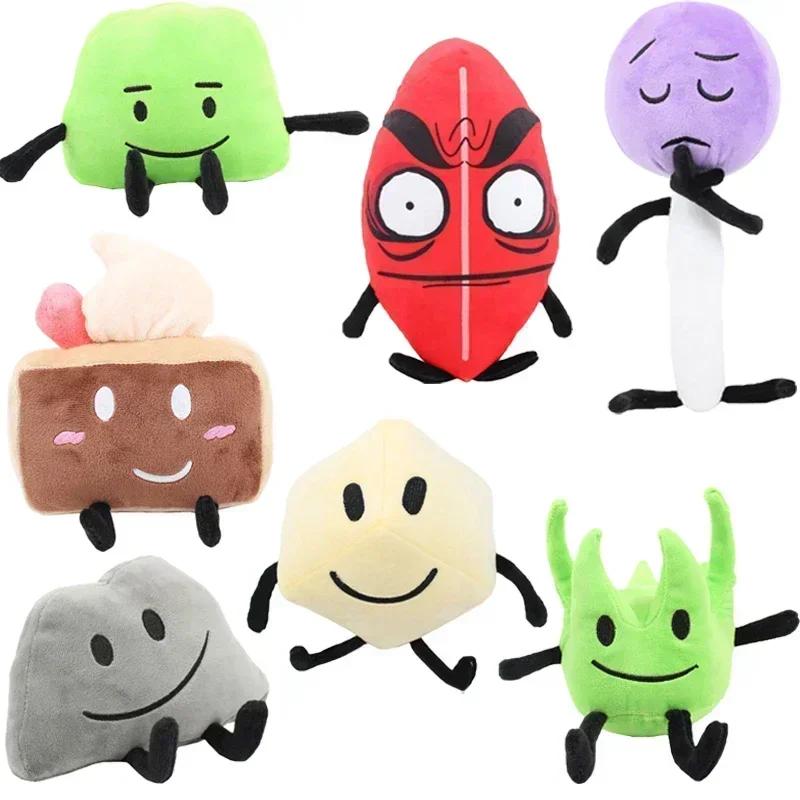 Battle for Dream Island Plysjleker BFDI Plysjdukker Anime Leaf Fire Flower Waterdrop Bubble Fylt Figur Barn Peluche Gaver