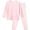 Girls' Thin Thermal Underwear Set