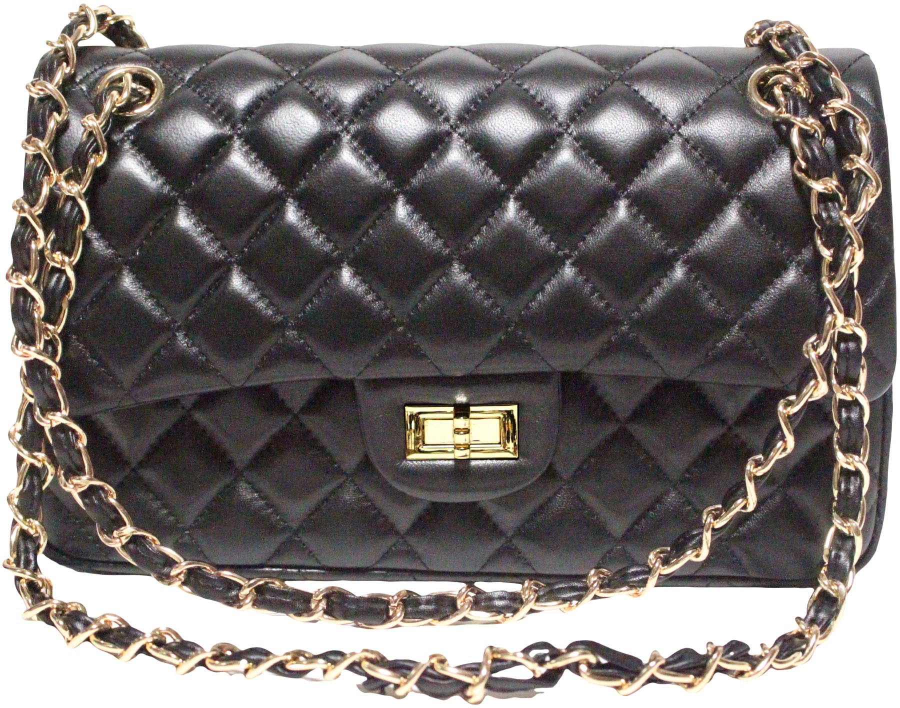 

Black Shoulder Lamb Crossbody Genuine Chain Sheep [SP Lab] Bag, Leather, Women s, Bag, Sheepskin, Leather, Lightweight, Shoulder, Bag, Quilted, Pouch, чорний