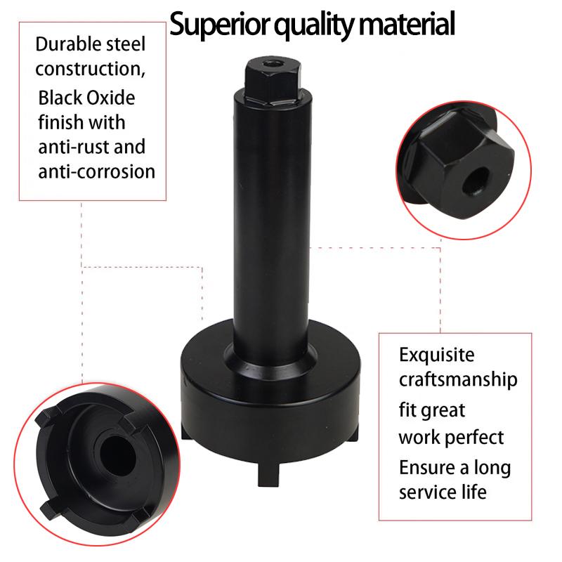 91-61069 18-9858 Boat Bearing Carrier Retainer Wrench Tool For Mercruiser Alpha One Bravo One 91-61069T Black Standard Steel