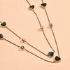 1PC Women's Fashion Trend Heart-shaped Long Necklace Jewelry Suitable for Dates, Parties, Holidays, Gifts
