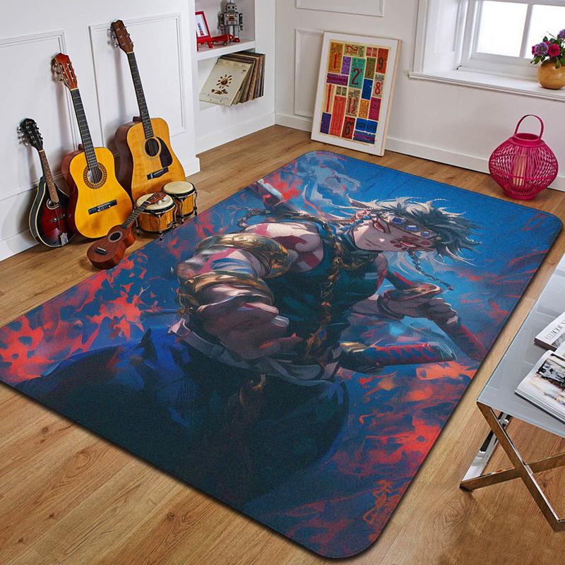 D-demons Layer Printed Carpet Fashion Yoga Mat Bedroom Decorative Carpet Living Room Bathroom Decorative Floor MAt Birthday Gift