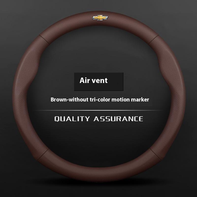 Leather Car Steering Wheel Cover For Chevrolet Malibu Sail Equinox Cruze Cavalier Menlo Bolt Aveo Onix Capti Cavalier Accessorie