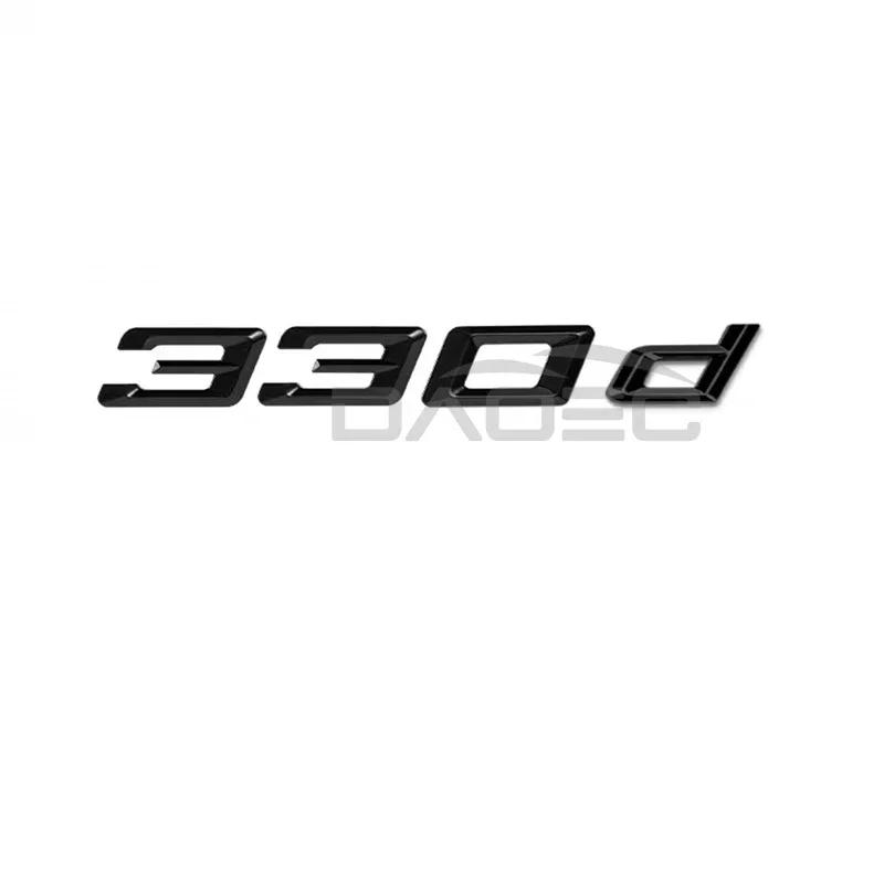Car 3D ABS Trunk Letters Logo Badge Emblem Decals Sticker For BMW 3 Series 320d 325d 328d 330d 335d E46 E90 E91 F30 F31 F34 G20 CJ6