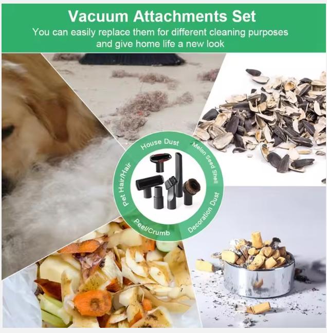2025 Accesorii pentru aspirator din 6 piese, accesorii universale pentru aspirator, pentru Karcher, Miele, Siemens, AEG,