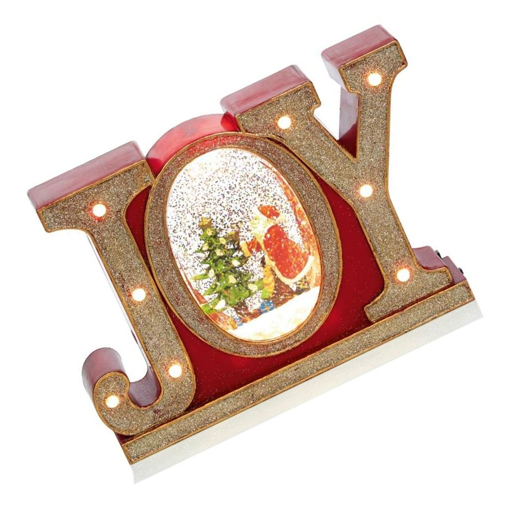 Premier Joy Glitter Christmas Water Spinner