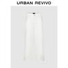 UR Women's Solid Rolled Hem Casual Pants