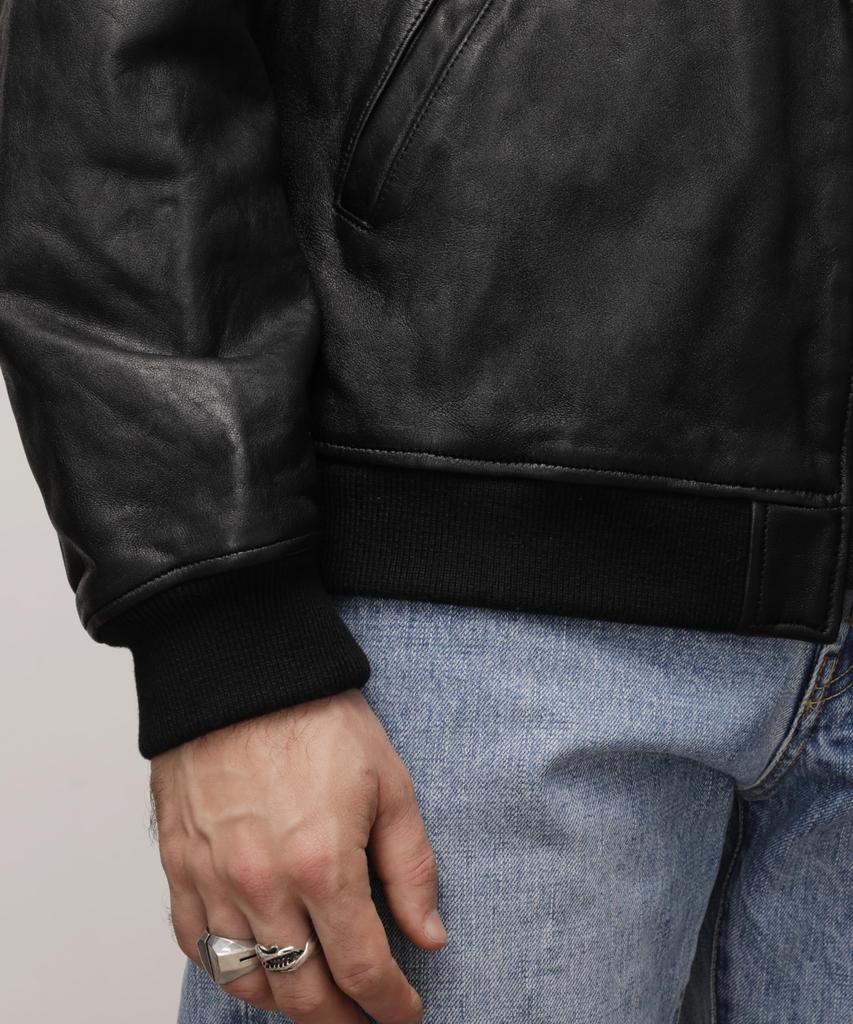 Schott Bowery Jacket, Men's, Size XL, 010, Black, 782-5950013