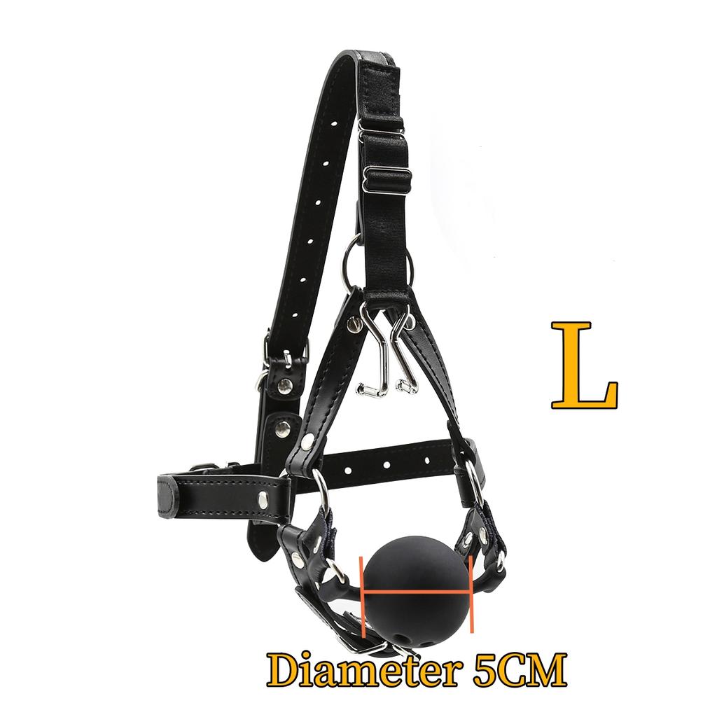 VaHppy SM Sex Toys Gag Nose Hooks Masks Silicone Balls Drooling Hole Adult Sex Games Bondage BDSM Couple Alternative Stimulating