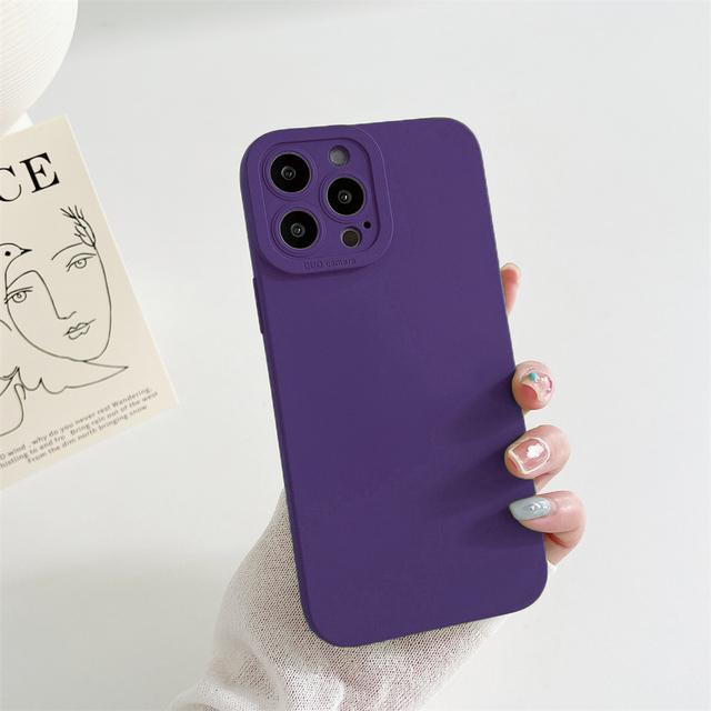 Official Liquid Silicone Case For Iphone 14 13 12 Mini 11 Pro Max Xs Xr X 6 7 8 Plus Se Shockproof Soft Skin Camera Protect Capa