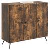 Sideboard Smoked Oak 89 x 34.5 x 80 cm Wood Based Panel