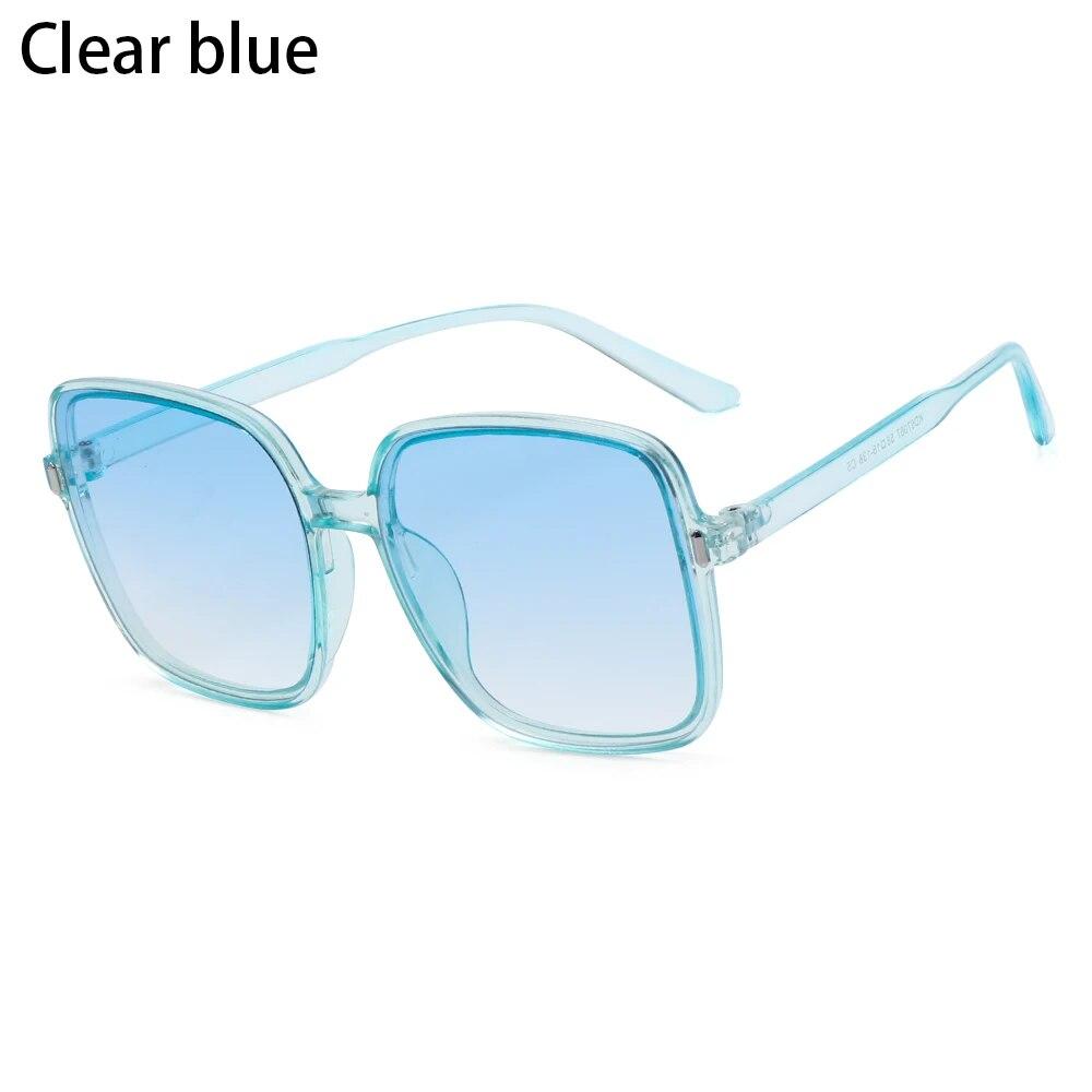 1PC Vintage Rectangle Sunglasses Luxury Gradient Eyewear Unisex Fashion Designer Sun Glasses UV400 Protection Eyeglasses