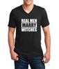 Real Men Marry Witches Shirt Funny Halloween Tee Witch Husband V Neck Mens Gift
